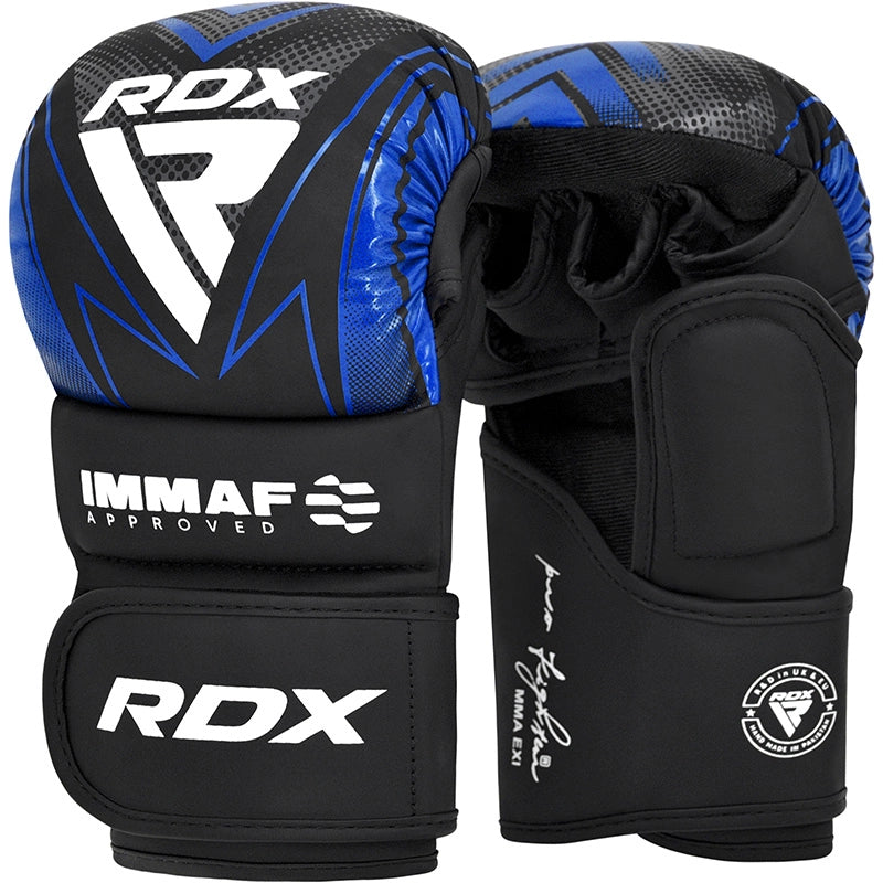 mma handschuhe hayabusa IMMAF-zertifizierte Shooter Grappling-Handschuhe Blau