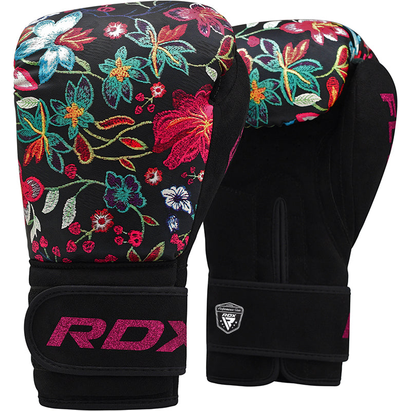 rdx handschuhe damen RDX FL3 Damen Boxhandschuhe Floral Kunstleder Haken und Schleife
