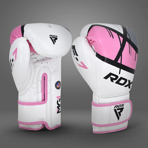 RDX F7 Training Boxhandschuhe Rosa Kunstleder Haken und Schleife Für  Frauen