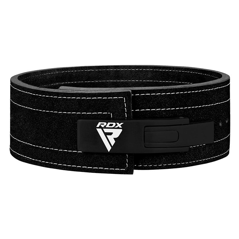 RDX 4 INCH IPL / USPA & World Powerlifting Congress APPROVED Powerlifting Leather Gym Belt#color_black